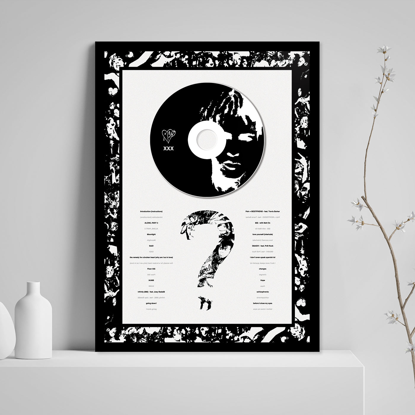 XXXTENTACION '?' FRAMED CD ALBUM PLAQUE