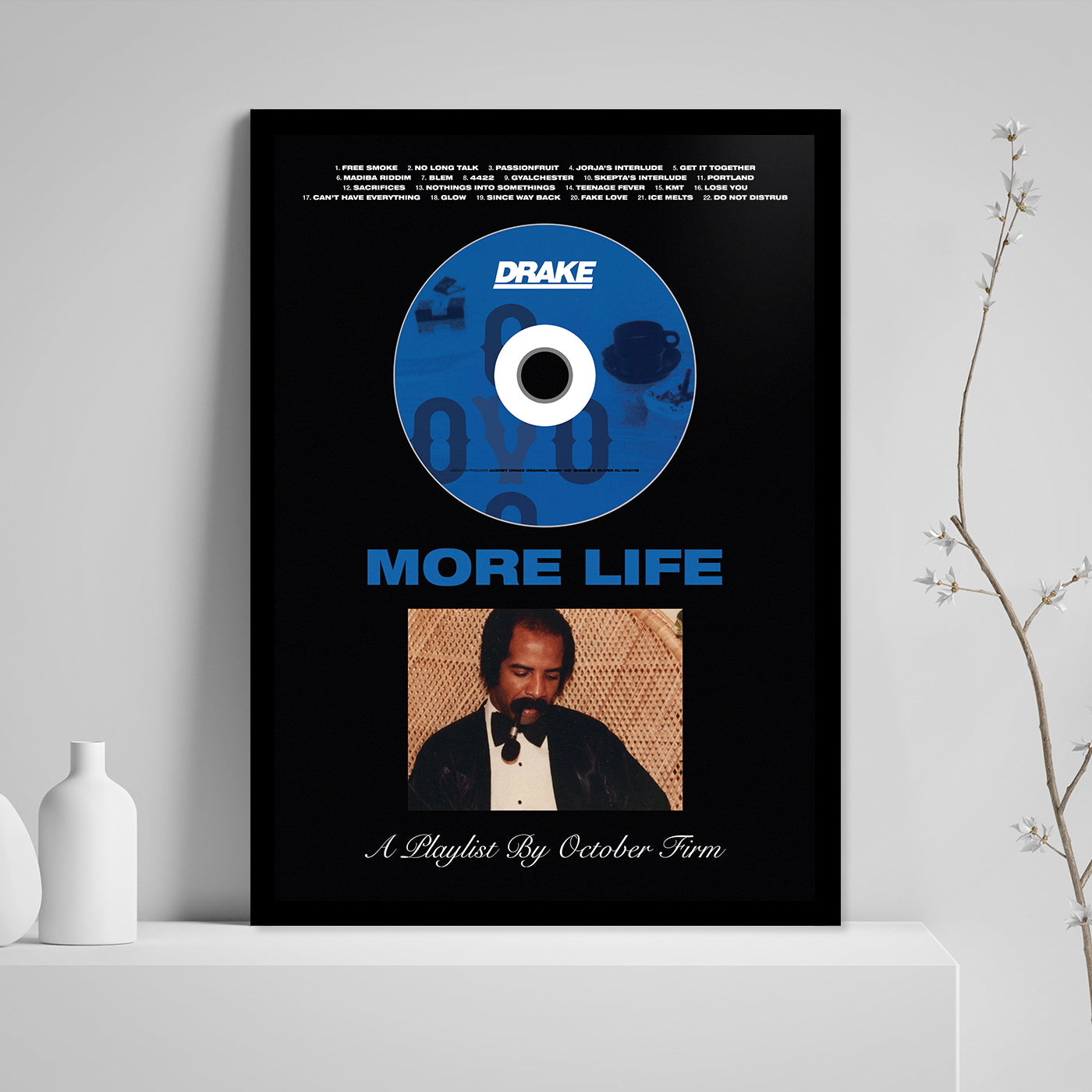 DRAKE 'MORE LIFE' FRAMED CD ALBUM PLAQUE