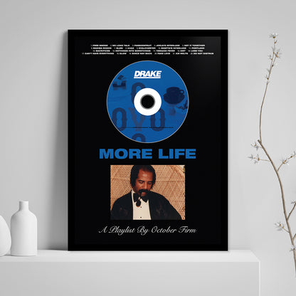 DRAKE 'MORE LIFE' FRAMED CD ALBUM PLAQUE