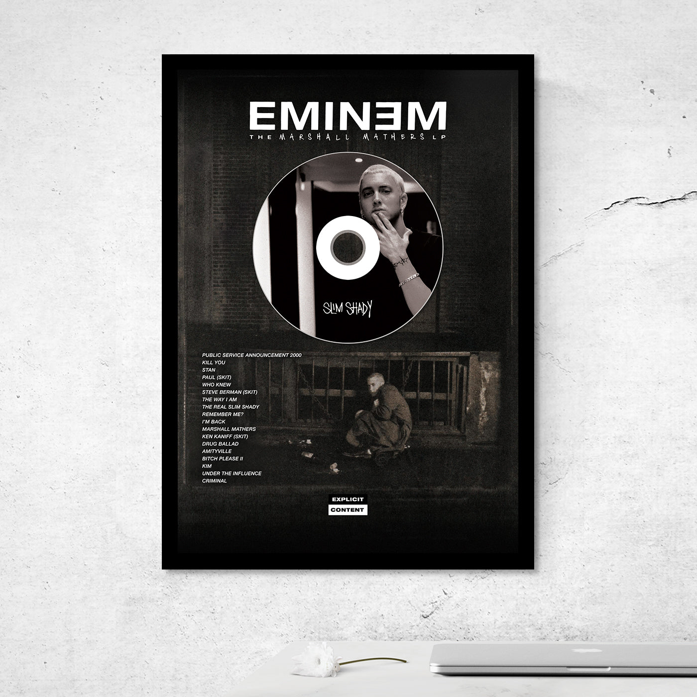 EMINEM 'THE MARSHAL MATHERS LP' FRAMED CD ALBUM PLAQUE