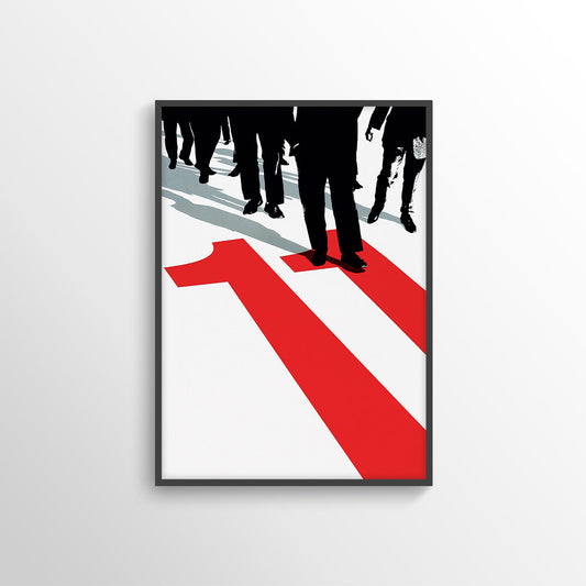 OCEANS ELEVEN MOVIE FILM POSTER PRINT