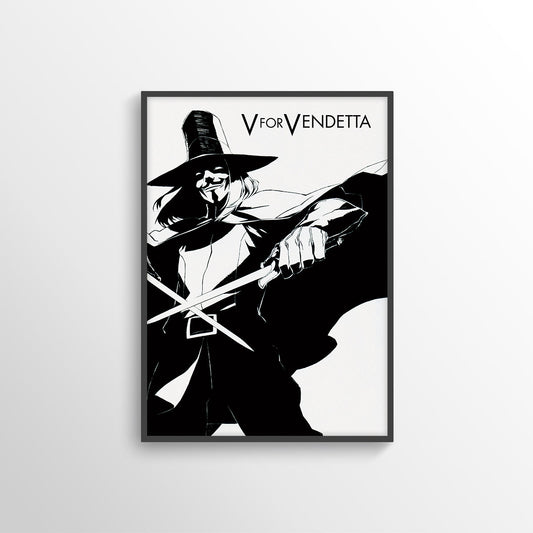 V FOR VENDETTA MOVIE FILM POSTER PRINT